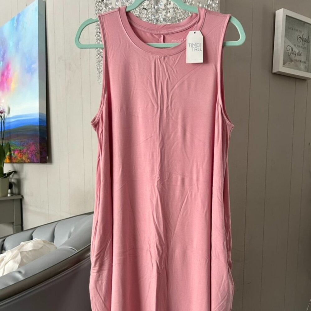 BNWT Dusty Rose Shift Dress Sz XL from Time & Tru